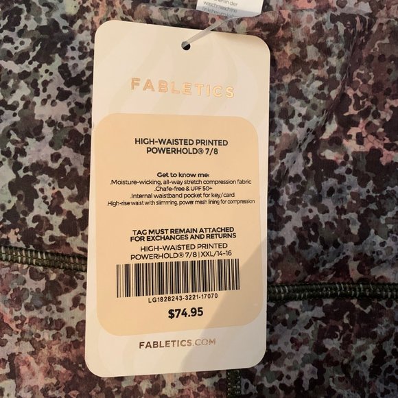 NWT Fabletics Earthen - PowerHold Legging - Picture 4 of 4